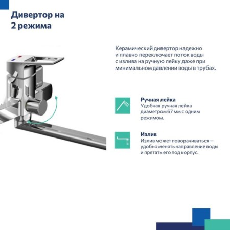 MILARDOCTIC ATLSBLCM10 bathtub mixer, pour 385 mm, chrome-4