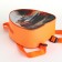 Baby backpack on lightning, orange color