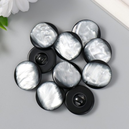 Button plastic for creativity on the leg "Smoke. Purvapons" 2.5x2.5x0.6 cm-2