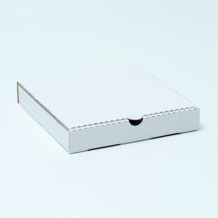 Pizza box, white 25 x 25 x 4 cm-1