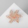 Brooch "Flower" polar, red-white color in pink gold