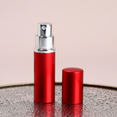 Perfume bottle, with a spray, 10 ml, red color-3