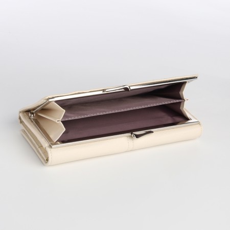 Women's wallet on a magnet, milk color-2