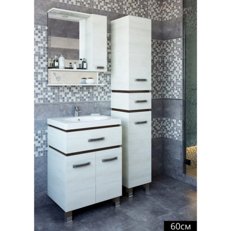 Cabinet-mirror Texas 60 wenge/Northern tree light, right