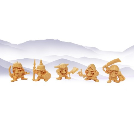 Excavations of "Square Warriors", 7 figures-5