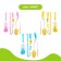 A set of brushes for caring for children's bottles, 6 items, color mix