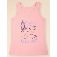 T -shirt for girls, height 98 cm, peach color