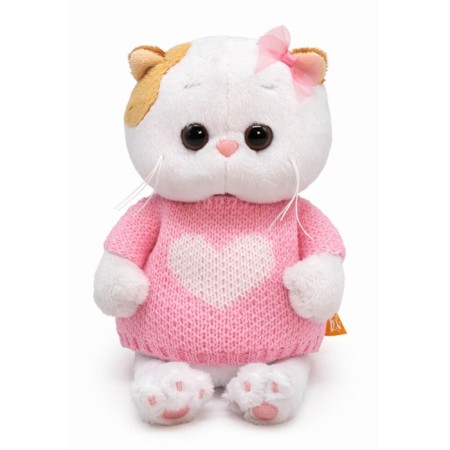 Soft toy "Lee Baby", in a sweater with a heart, 20 cm