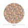 The tablecloth “Drawings of nature”, round, Saten, d = 150 cm