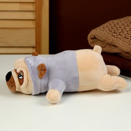 Soft toy "MOPS", 30 cm, blue color-1