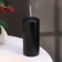 Candle cylinder, 5x11.5 cm, set 2 pcs, black