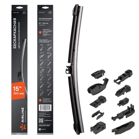 AIRLINE 15 "/ 380 mm upper wiper brush, 10 adapters