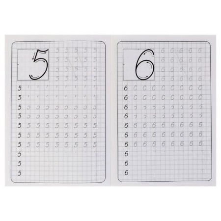 Calligraphic prescriptions for kids "write numbers"-2