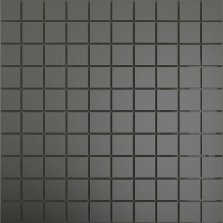 Mirror mosaic "graphite" matte with chip 25x25 mm