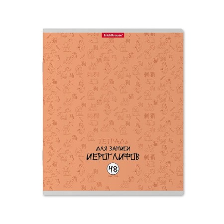 Notebook for recording hieroglyphs, 48 ​​sheets in a cage, Erichkrause "Chinese letter", mix-2
