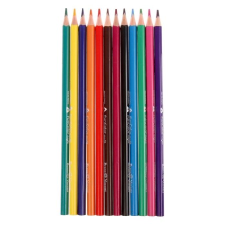 Faincolor color pencils Funcolor are plastic, in a cardboard tube, mix-1