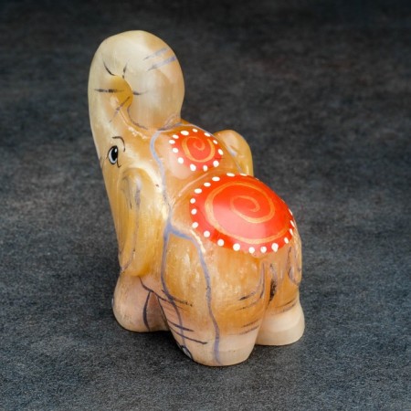 Souvenir "Indian Elephant", 6.5x6? 5 cm, selenite-1
