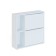 Tumbing for shoes "To-33", 769 × 224 × 771 mm, color white shag.