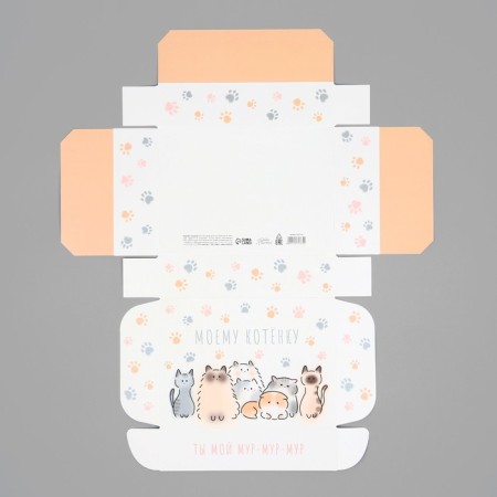 Gift folding box, packaging, “My kitten”, 21 x 15 x 5 cm-5