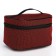 Cosmetic bag on lightning, with a lining, dark red color