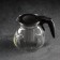 Glass teapot "Julian", 900 ml, with metal sieve, black color
