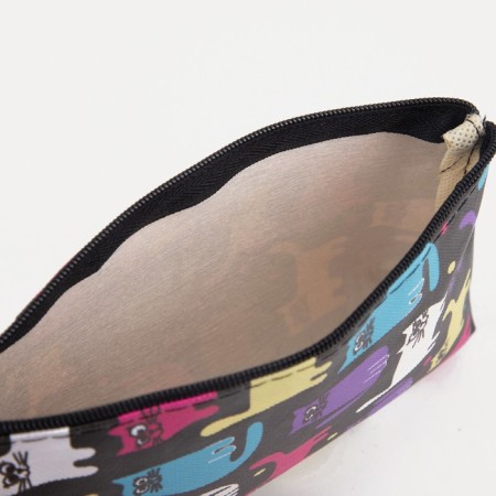 Cosmetic bag with lightning, black/multi -colored color-2