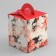 Box for 1 cupcake, "flowers", 9.2 x 9.2 x 11.1 cm, confectionery packaging