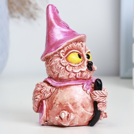 Figure "Owl in a cloak" Red-brown, 11x5cm-1