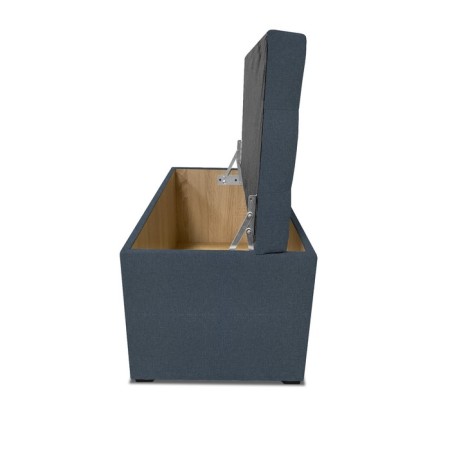 Puff with a lid and weighting, 800 × 400 × 420 mm, Bahama mitch, Denim color-4