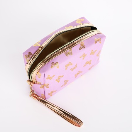 Lightning cosmetic bag, lilac color-2