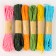 Rafia "Palma", length 1pc. - 10 m., Set 6 pcs., Mix color