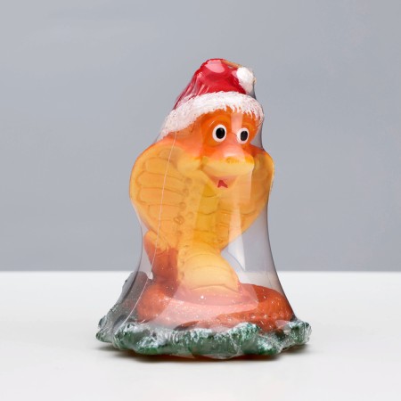 Figure candle "Snake in a hat. Symbol of the year 2025, 5x6.5x7.5 cm-8