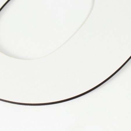 The panel of the letter "o" 20x20 cm, white-1