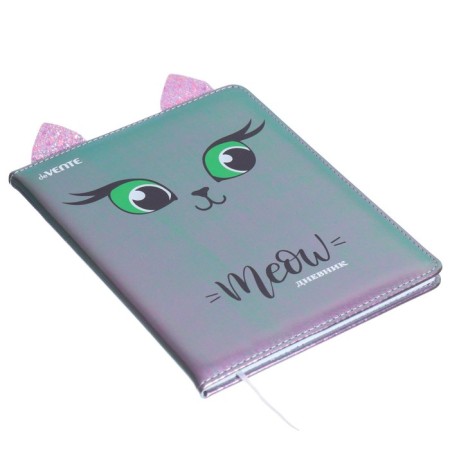 Universal diary for grade 1-11 Cat’s Eyes, hard cover, artificial leather, foam rubber, liesse, 80 g/m2-1