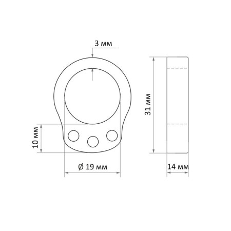 Door limiter on the tundra handle, PVC-3