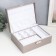 Casket to the leatherette for jewelry "Gray matte" 9x23x17 cm