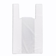 Package Polyethylene T -shirt 30 + 16 x 50 cm, 18 μm, white 