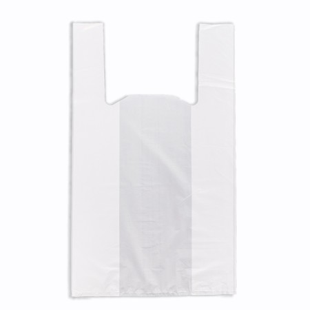 Package Polyethylene T -shirt 30 + 16 x 50 cm, 18 μm, white "nun"