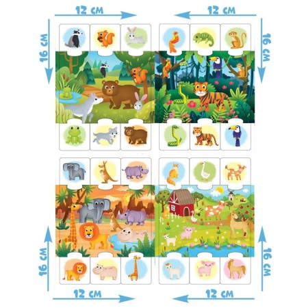 Puzzles “Find and collect. Who lives where? ", 28 elements-1