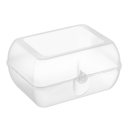Emhouse lunchbox, plastic, with a lock, size 16x13x9 cm, color mix