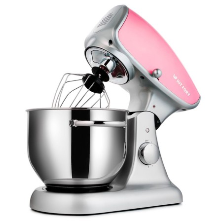 Mixer KitFort KT-1336-2, planetary, 1000 watts, 5 l, 3 nozzles, pink