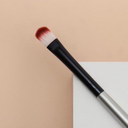 Makeup brush, bilateral, 14 (± 1) cm, black/silver color-2