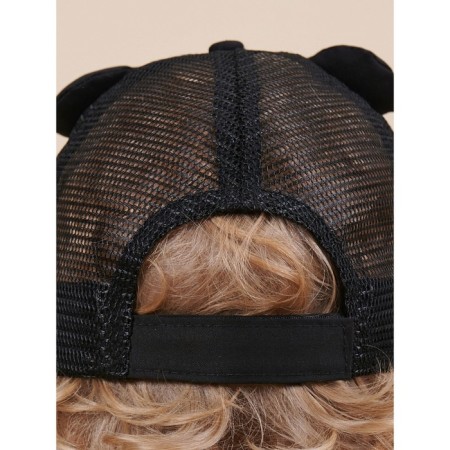 Children's cap, size 48-50, black color-4