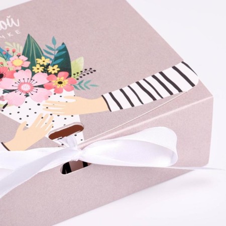 Gift folding box, packaging, “beloved mother”, 16.5 x 12.5 x 5 cm, without tape-3