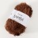 Samba yarn 100% polyester 150m/100g (2034 brown)