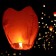 Wish lamp, heart shape, red color