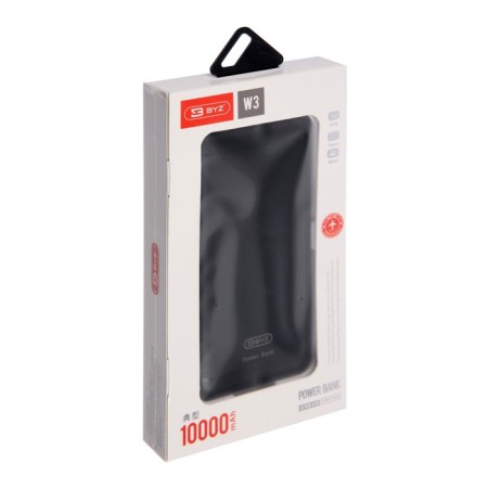 External BYZ W3 battery, 10,000 mAh, 2 USB, 1 Type-C, 2.1 A, PD, Black-9