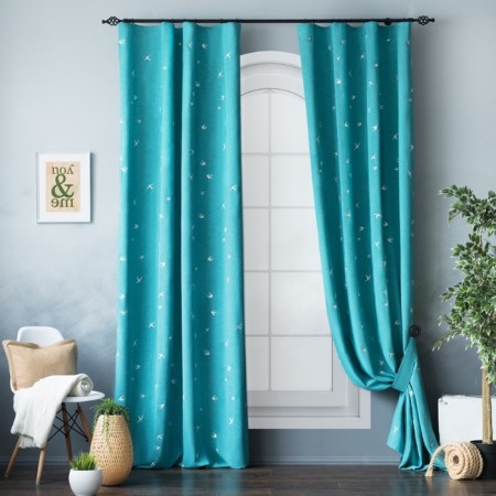 Set of curtains "Prime", size 145 x 280 cm - 2 pcs grab - 2 pcs, biruisic color-1