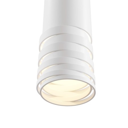 Squirry of suspended Technical P025PL-01W, GU10, 1x40 W, 60x60x259 mm, white-2