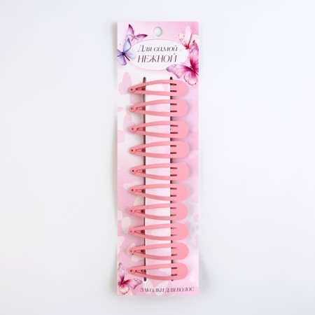 Hair clips for children "for the most tender", 10 pcs., 5 x 1 cm-1